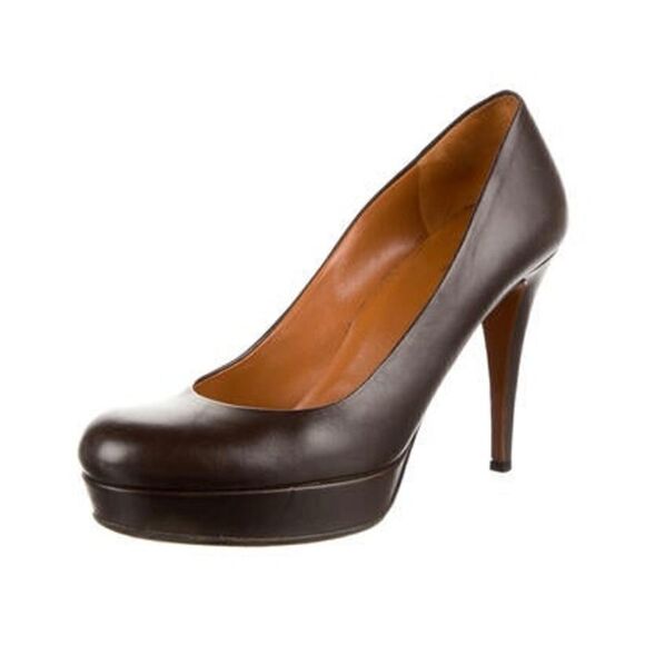 Authentic Gucci Leather Pumps heels size 7 - Picture 2 of 5